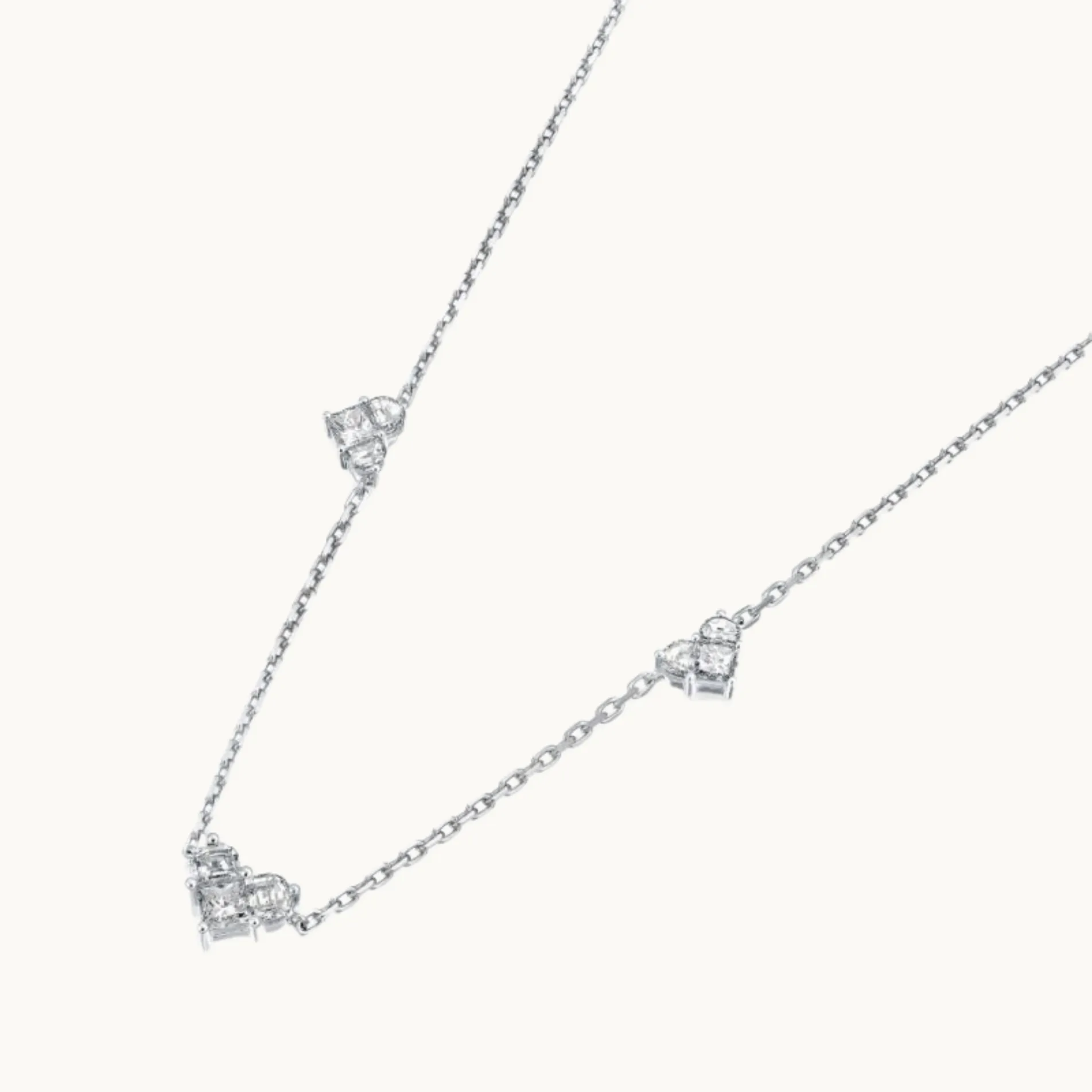 Lady Three Hearts Necklace