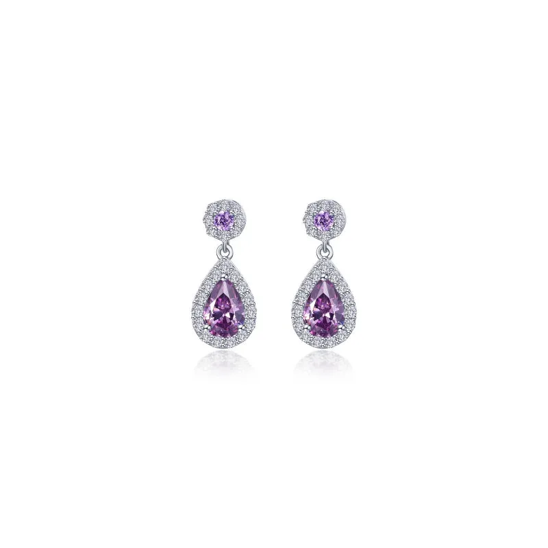 Lafonn Oval Halo Drop Earrings