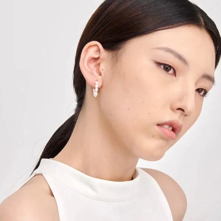 Lamia Pearl Hoops