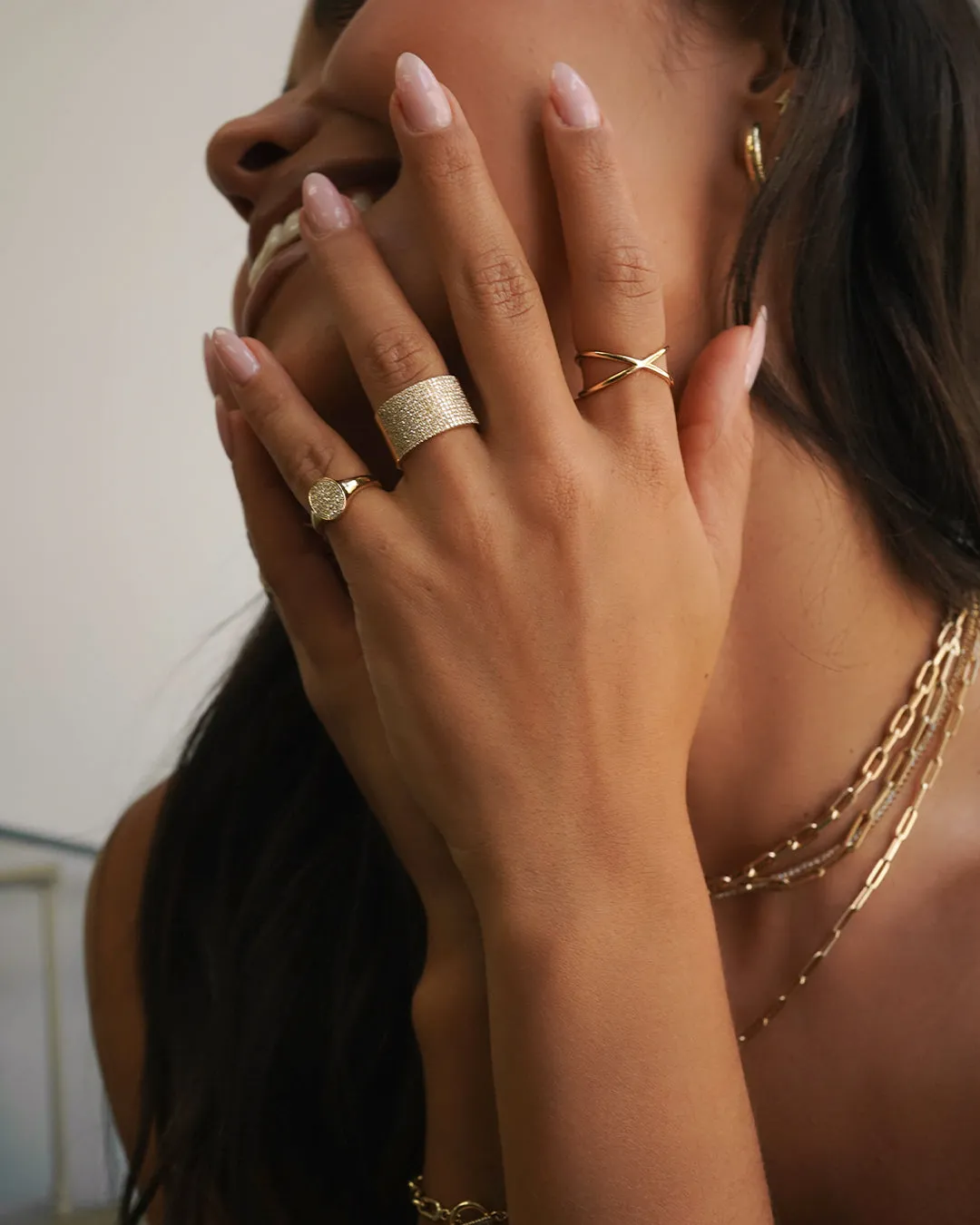 Large Diamond Cigar Ring