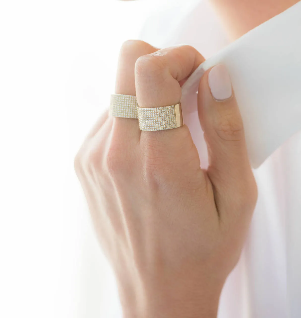 Large Diamond Cigar Ring