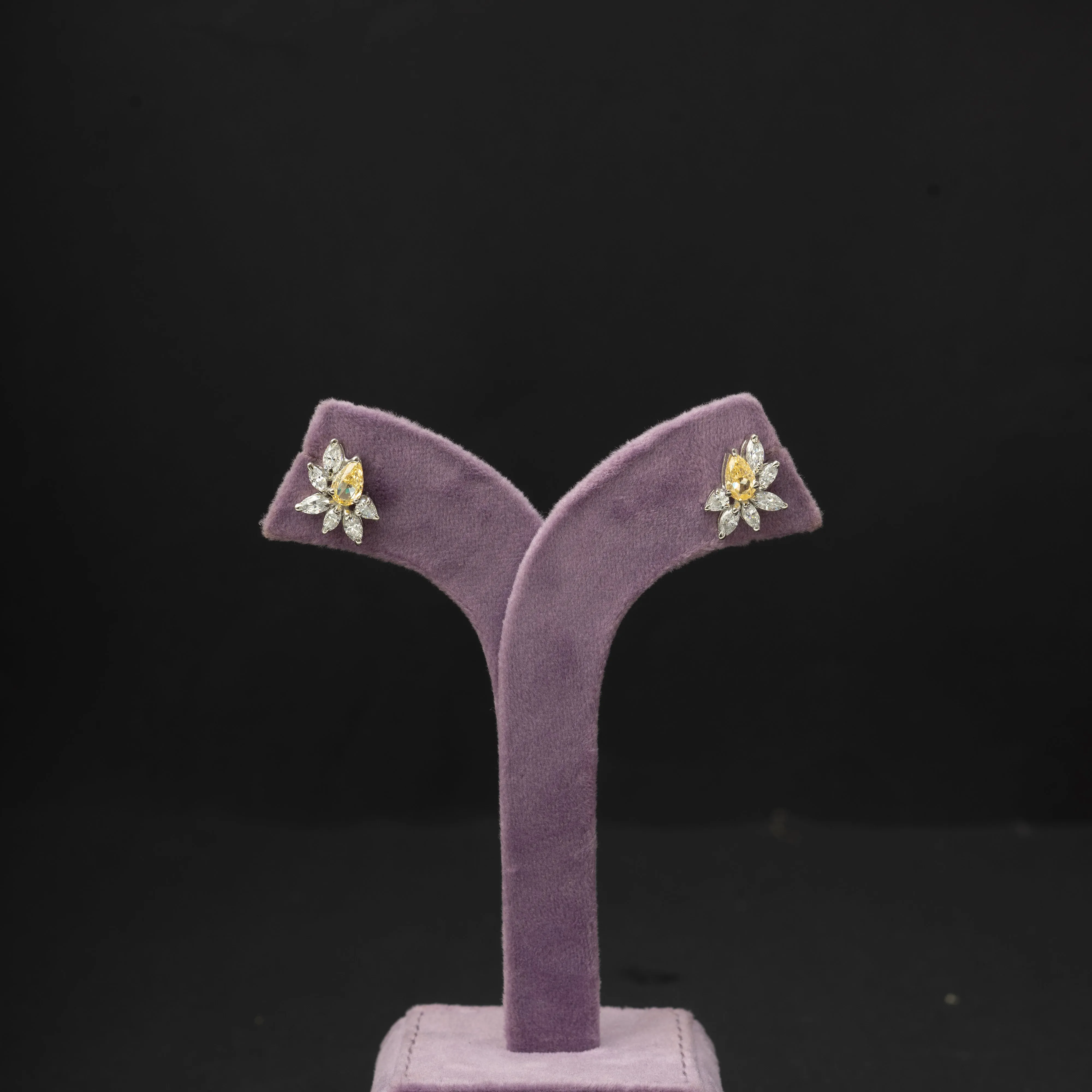 Leena CZ silver Earrings