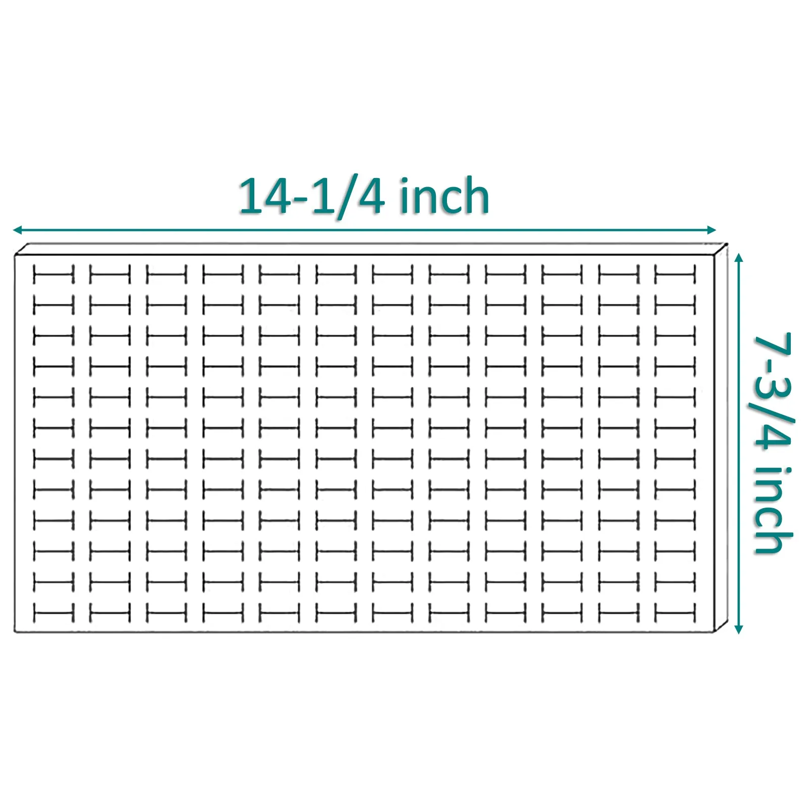 Linen Burlap Foam 144 Ring Standard Jewelry Tray Insert