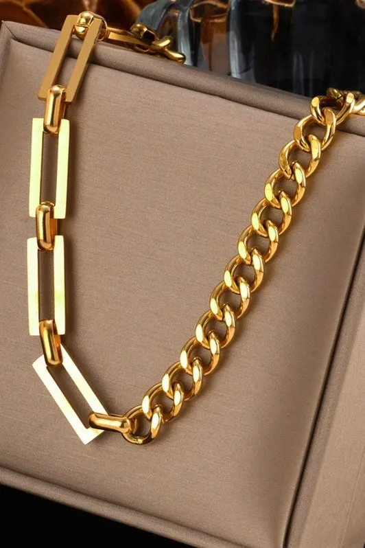 Link Chain Necklace Gold