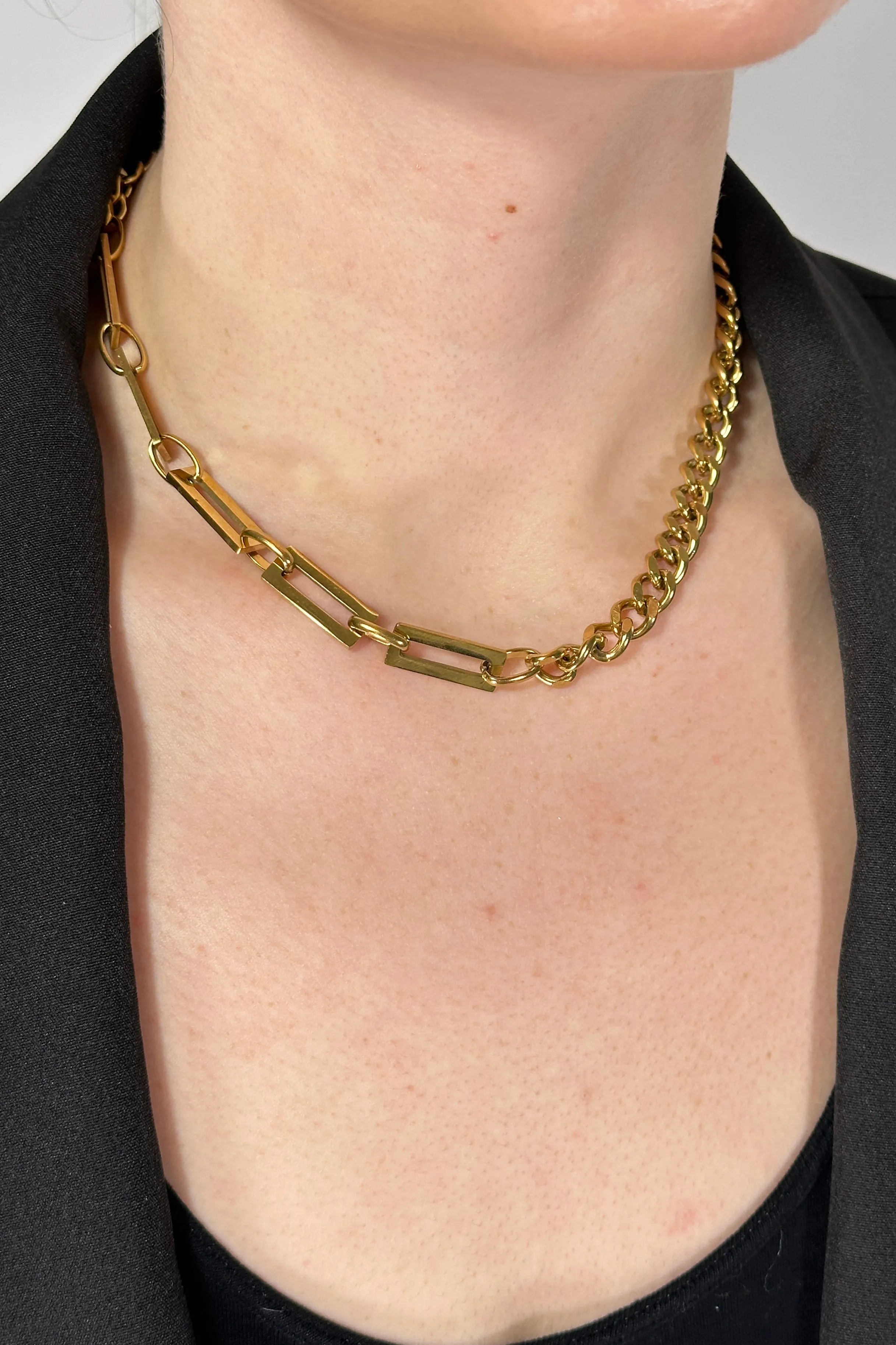 Link Chain Necklace Gold