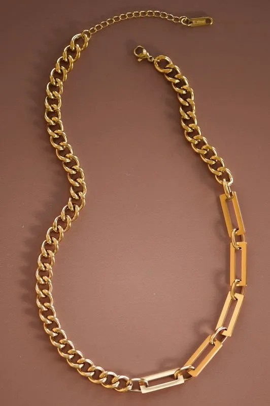 Link Chain Necklace Gold