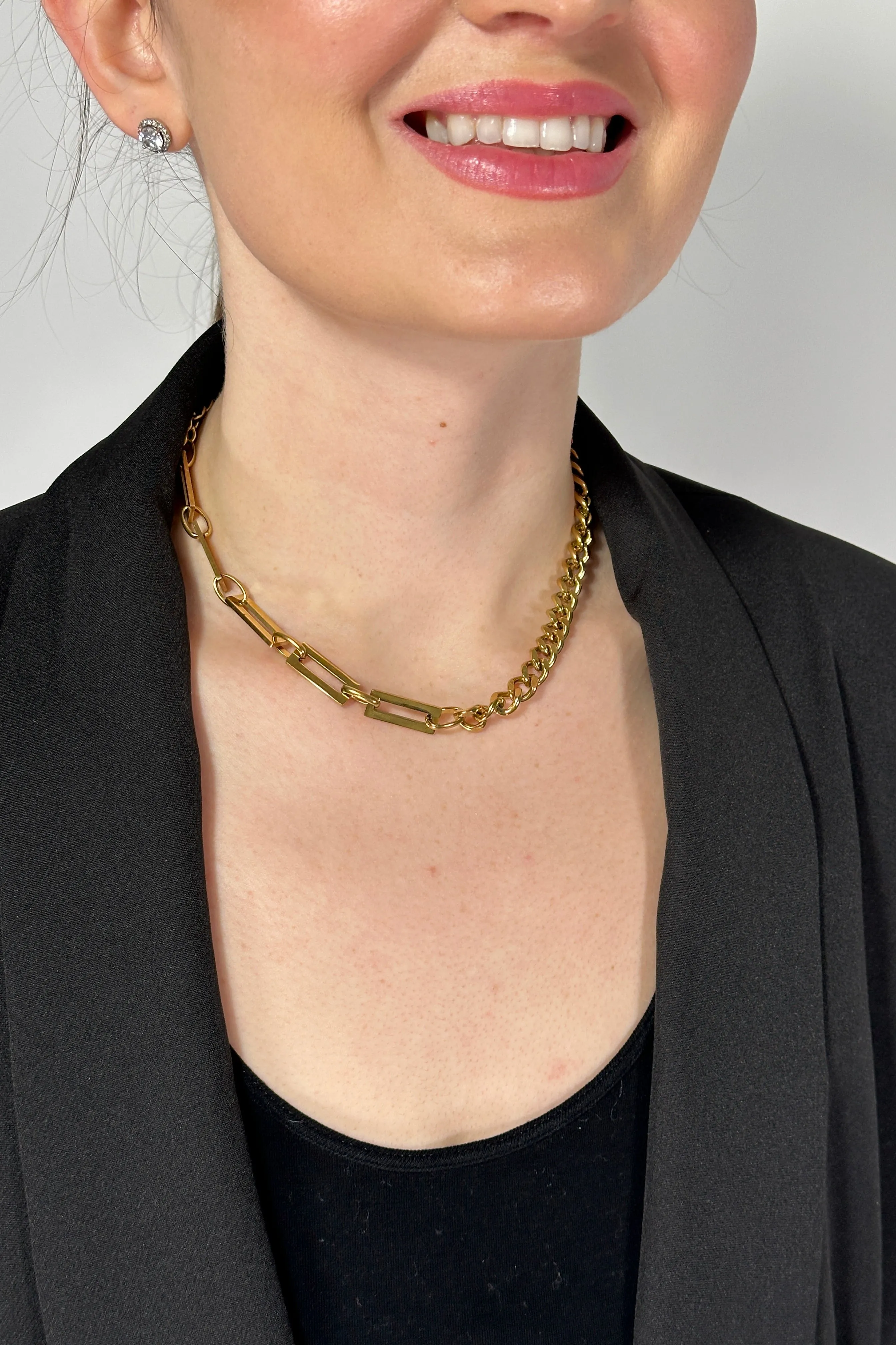 Link Chain Necklace Gold