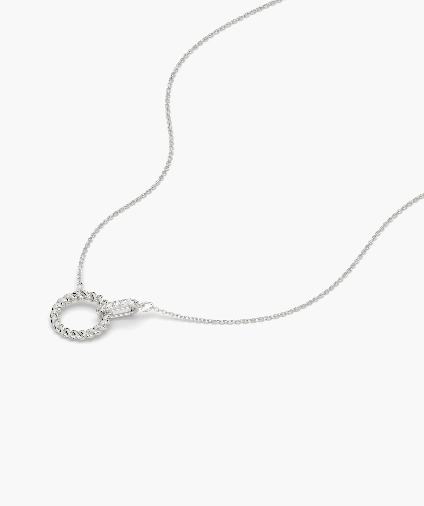 Linked Circle Style Fancy Necklace