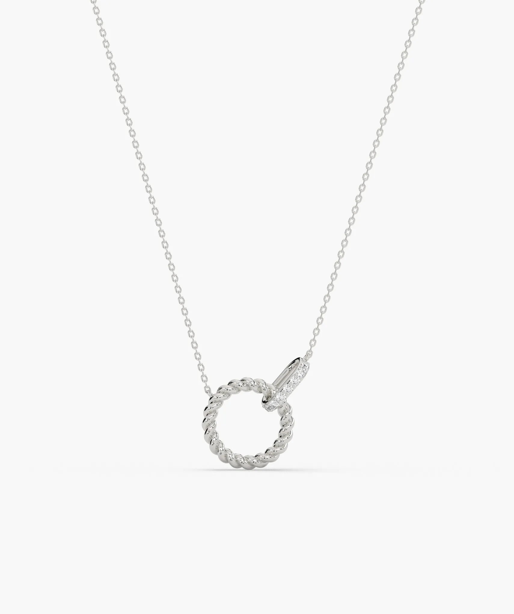 Linked Circle Style Fancy Necklace