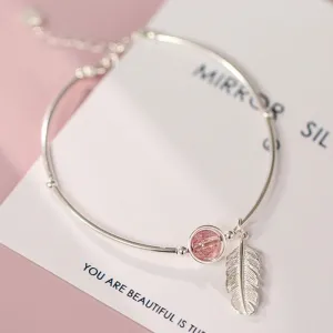 Literary Feather Strawberry
