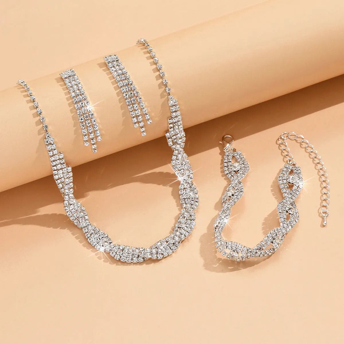 Loookus - Black Friday Limited Set - Sparkling Crystal Jewelry Trio