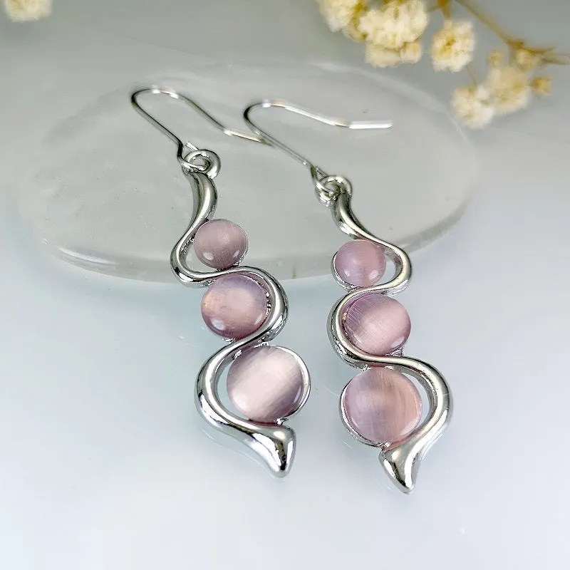 Loookus - Bohemian Creative Curve Wave Shaped Earrings
