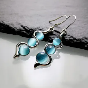 Loookus - Bohemian Creative Curve Wave Shaped Earrings