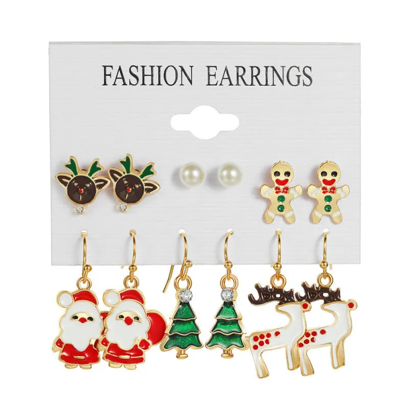 Loookus - Christmas Magic Earring Set - 6 Festive Designs for the Price of 3