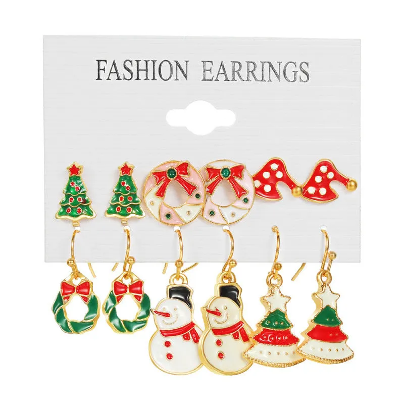 Loookus - Christmas Magic Earring Set - 6 Festive Designs for the Price of 3