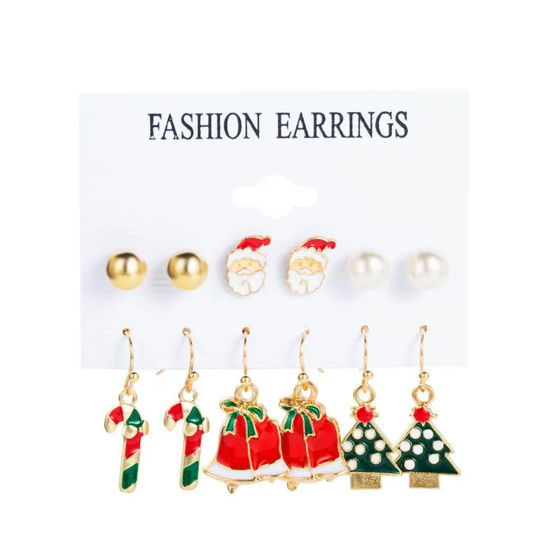 Loookus - Christmas Magic Earring Set - 6 Festive Designs for the Price of 3