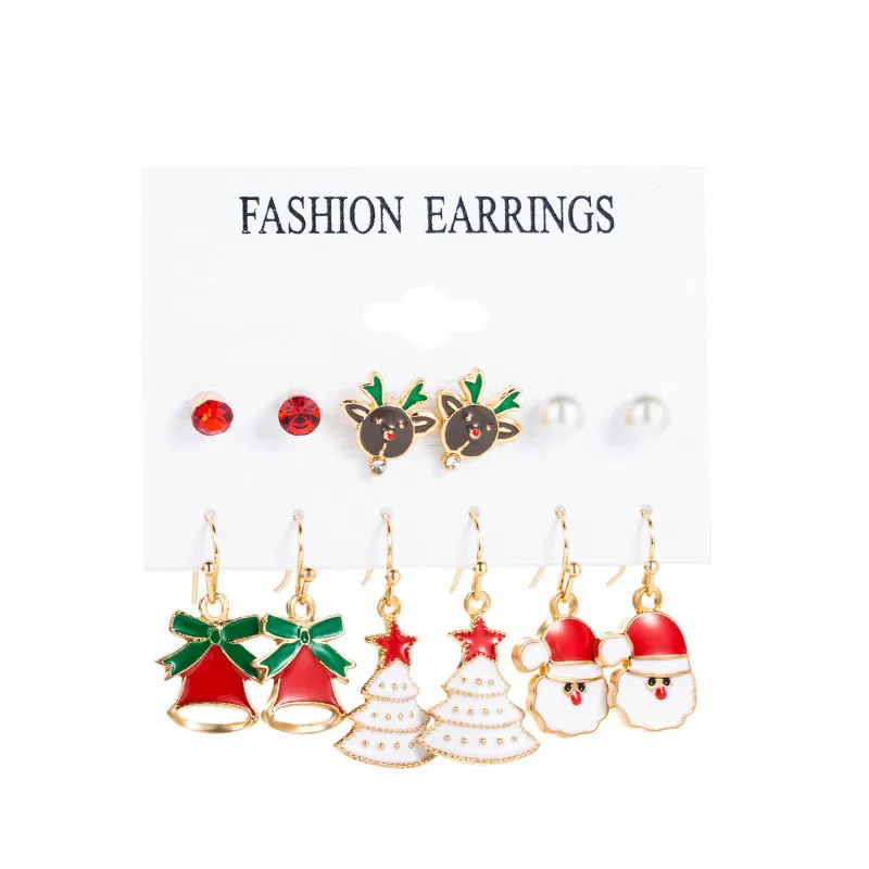 Loookus - Christmas Magic Earring Set - 6 Festive Designs for the Price of 3