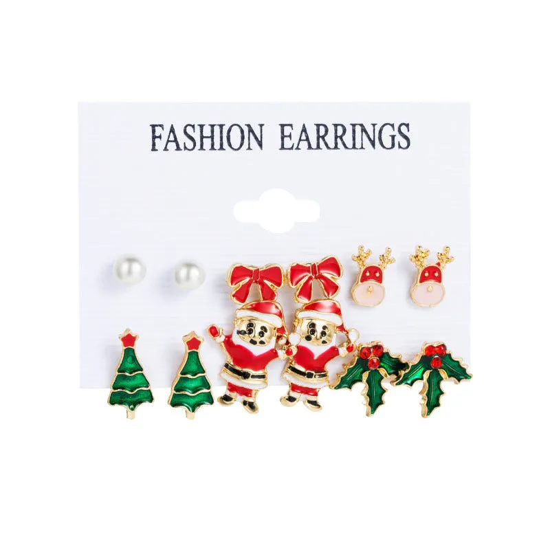 Loookus - Christmas Magic Earring Set - 6 Festive Designs for the Price of 3