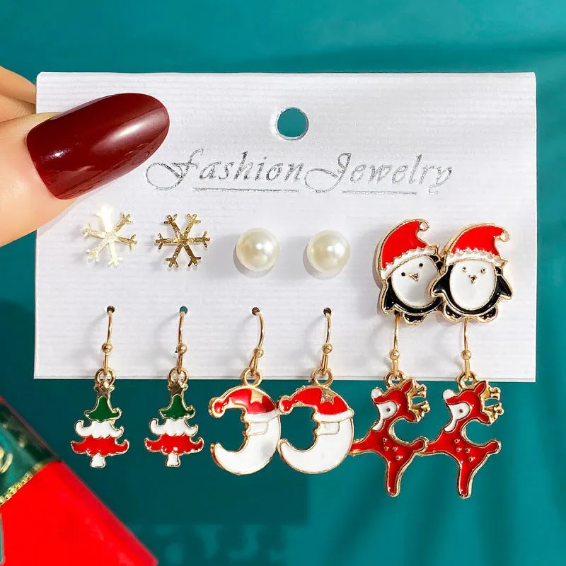 Loookus - Christmas Magic Earring Set - 6 Festive Designs for the Price of 3