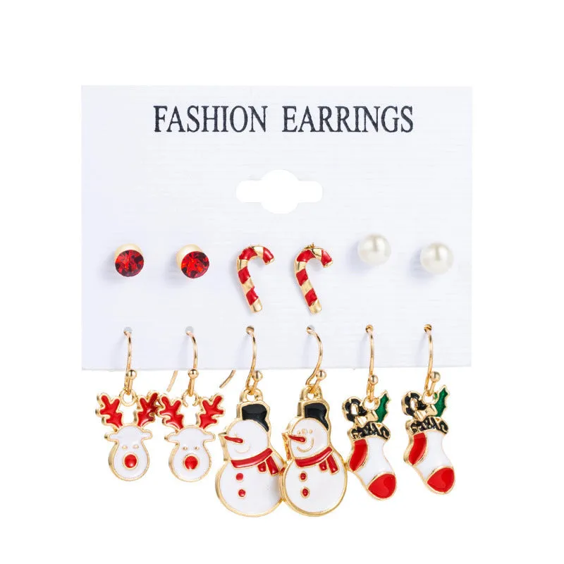 Loookus - Christmas Magic Earring Set - 6 Festive Designs for the Price of 3