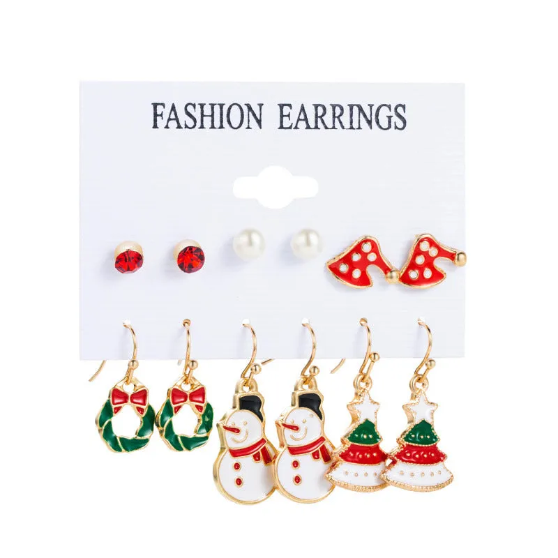 Loookus - Christmas Magic Earring Set - 6 Festive Designs for the Price of 3