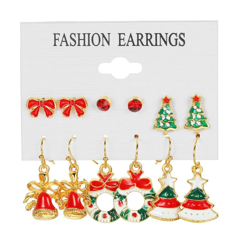 Loookus - Christmas Magic Earring Set - 6 Festive Designs for the Price of 3