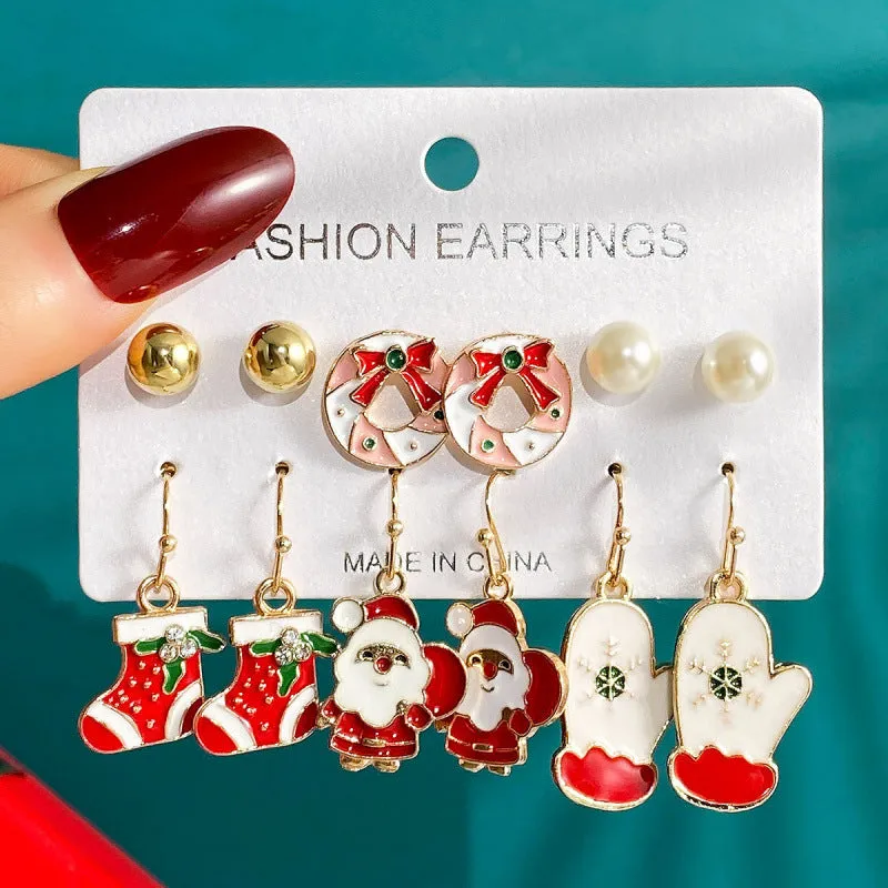 Loookus - Christmas Magic Earring Set - 6 Festive Designs for the Price of 3