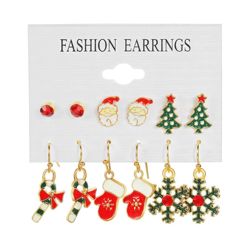 Loookus - Christmas Magic Earring Set - 6 Festive Designs for the Price of 3