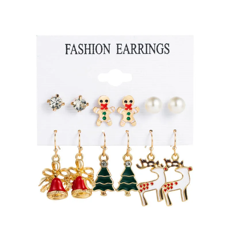 Loookus - Christmas Magic Earring Set - 6 Festive Designs for the Price of 3