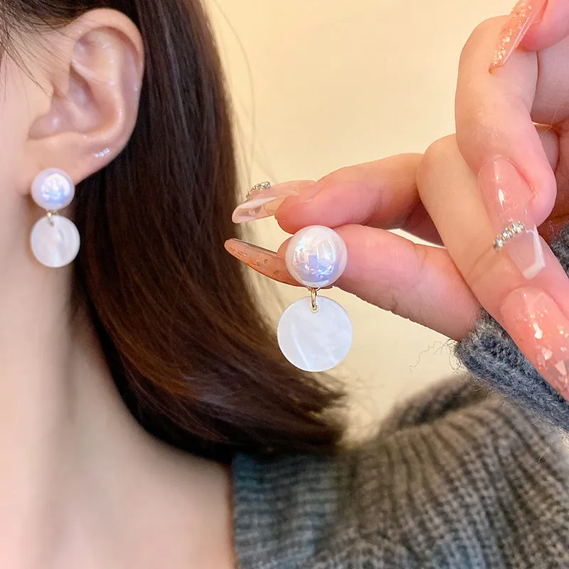 Loookus - Colorful Pearl Stud Earrings