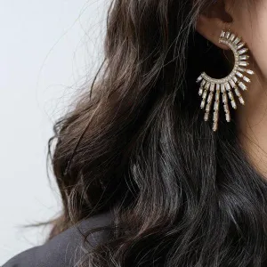 Loookus - Contrast Color Zircon Earrings Accessories