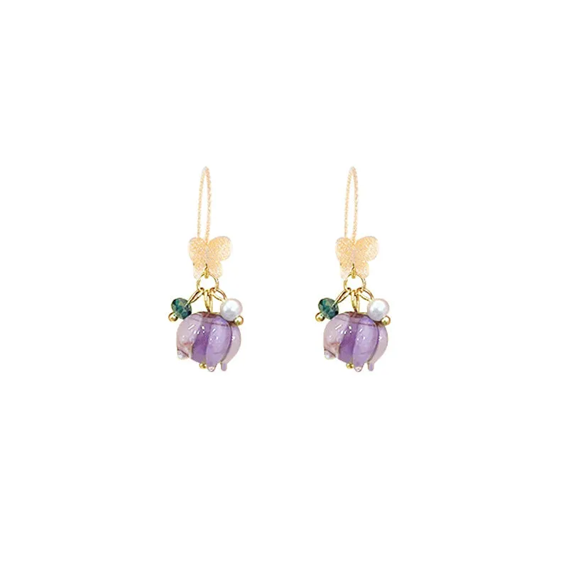 Loookus - Elegance Bloom Butterfly Earrings Chic Minimalist Design
