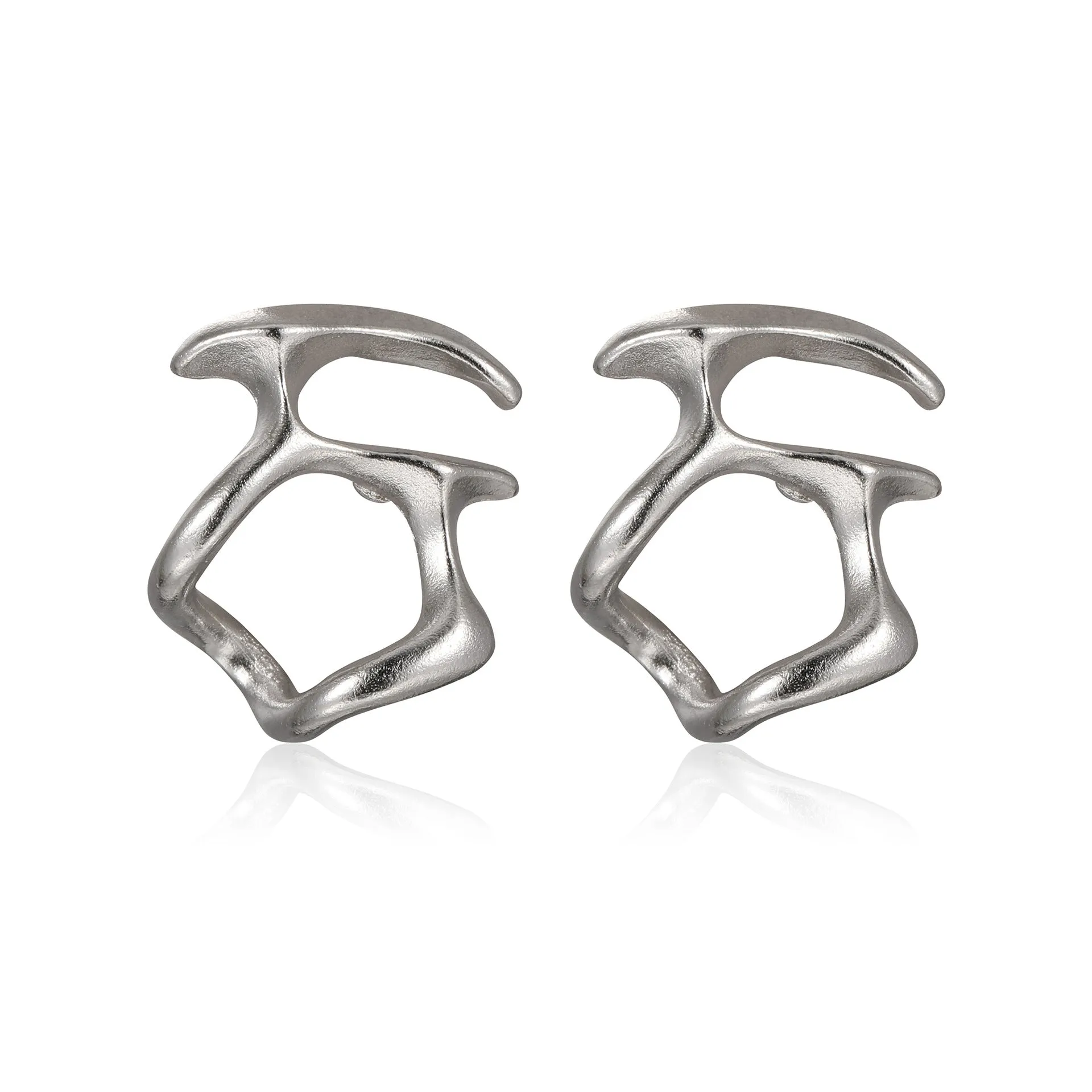 Loookus - Silver Cool Hollow Earrings