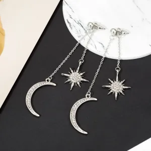 Loookus - Star Moon Diamond Earrings