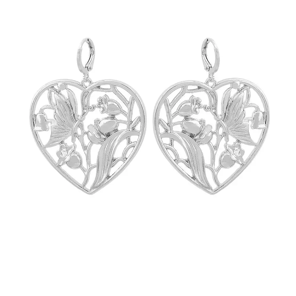 LOVCIA Chic Hollow Flower Alloy Earrings for Women
