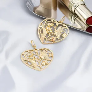LOVCIA Chic Hollow Flower Alloy Earrings for Women