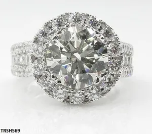 Luxury Zircon Flower Ring