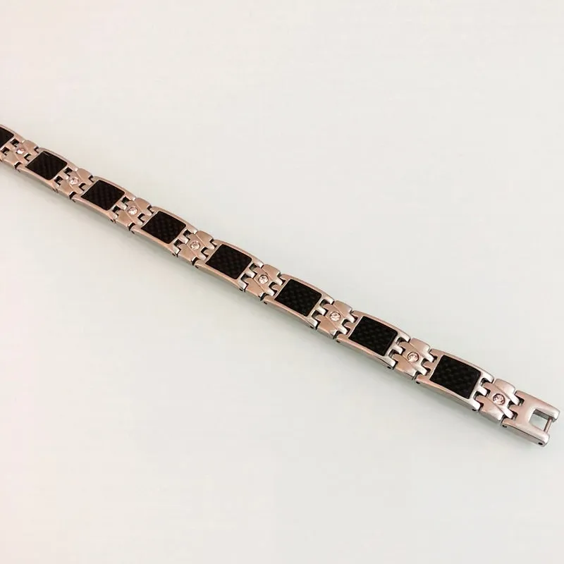 Magnetic Therapy Bracelet for Men 10MM Stainless Steel Chain Link