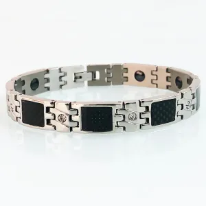 Magnetic Therapy Bracelet for Men 10MM Stainless Steel Chain Link