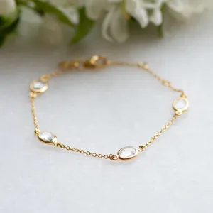 Marilyn Bracelet in Gold with crystal