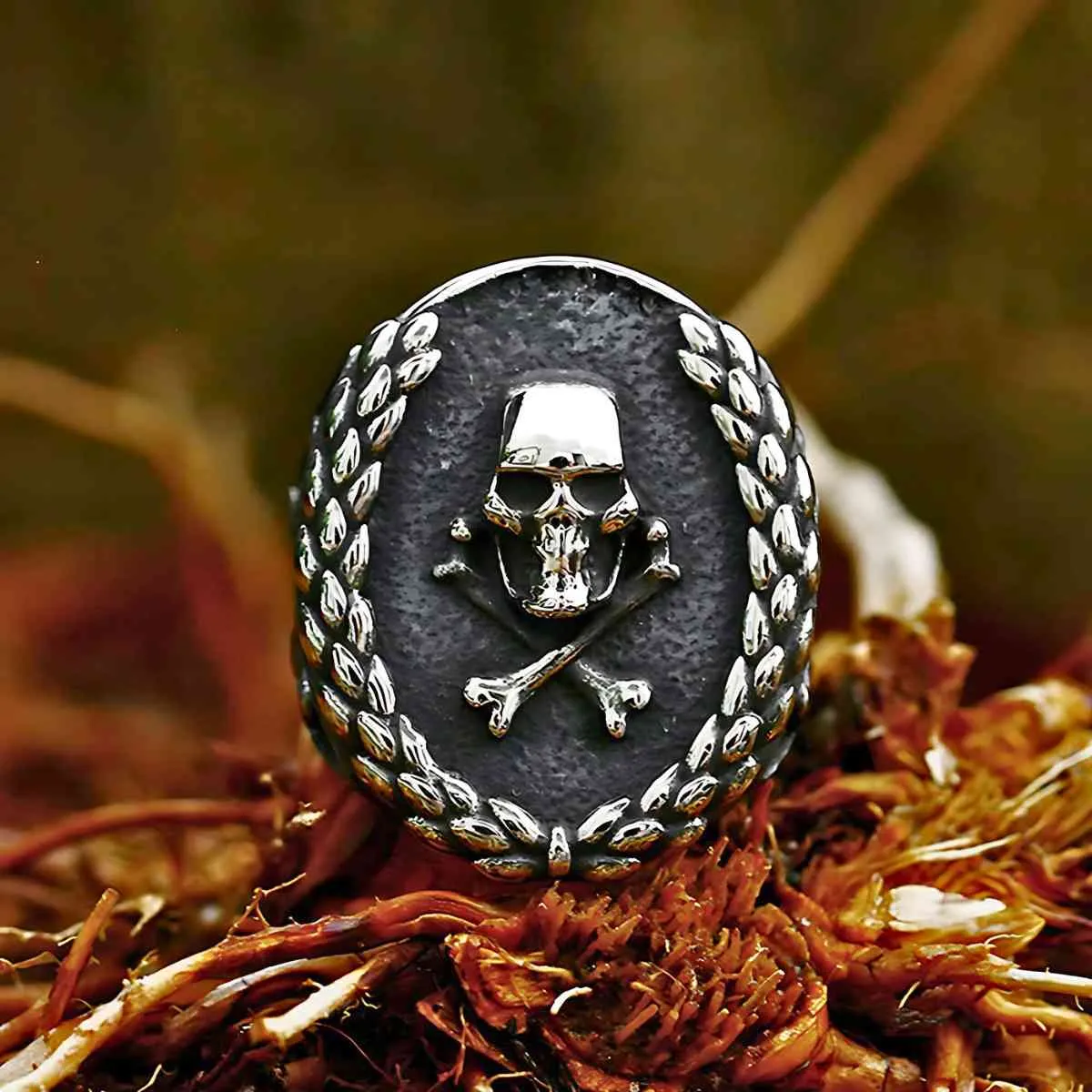 Masonic Crossbones Signet Ring