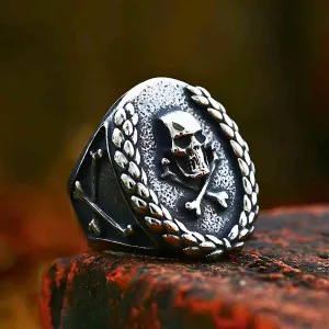 Masonic Crossbones Signet Ring