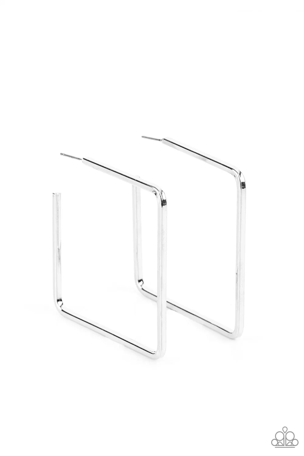 Material Girl Magic - Silver Paparazzi Earrings