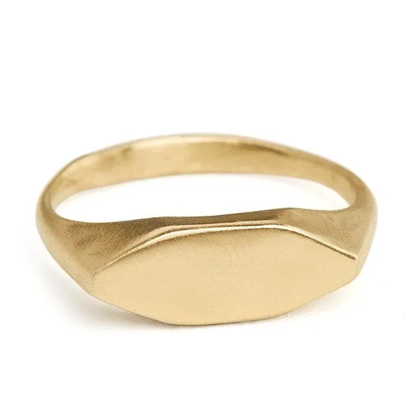 Medium Gold Signet Ring