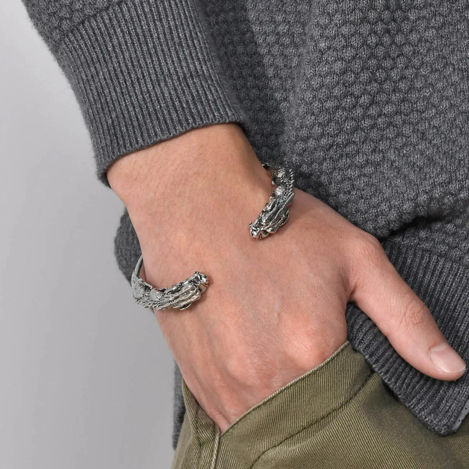 Men's Double Dragon Heads Bracelets