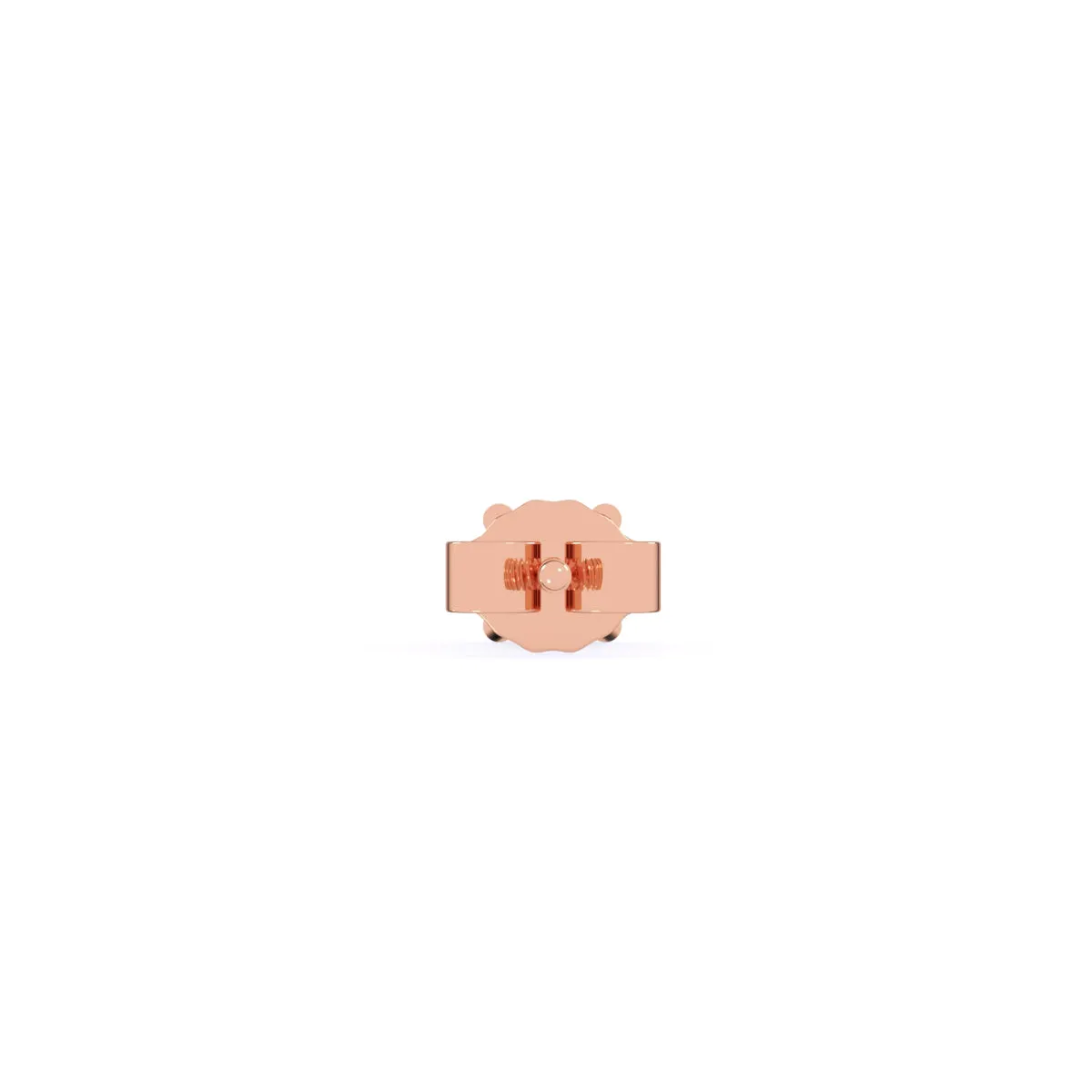 Minimalist Round Solitaire Diamond Stud Earrings