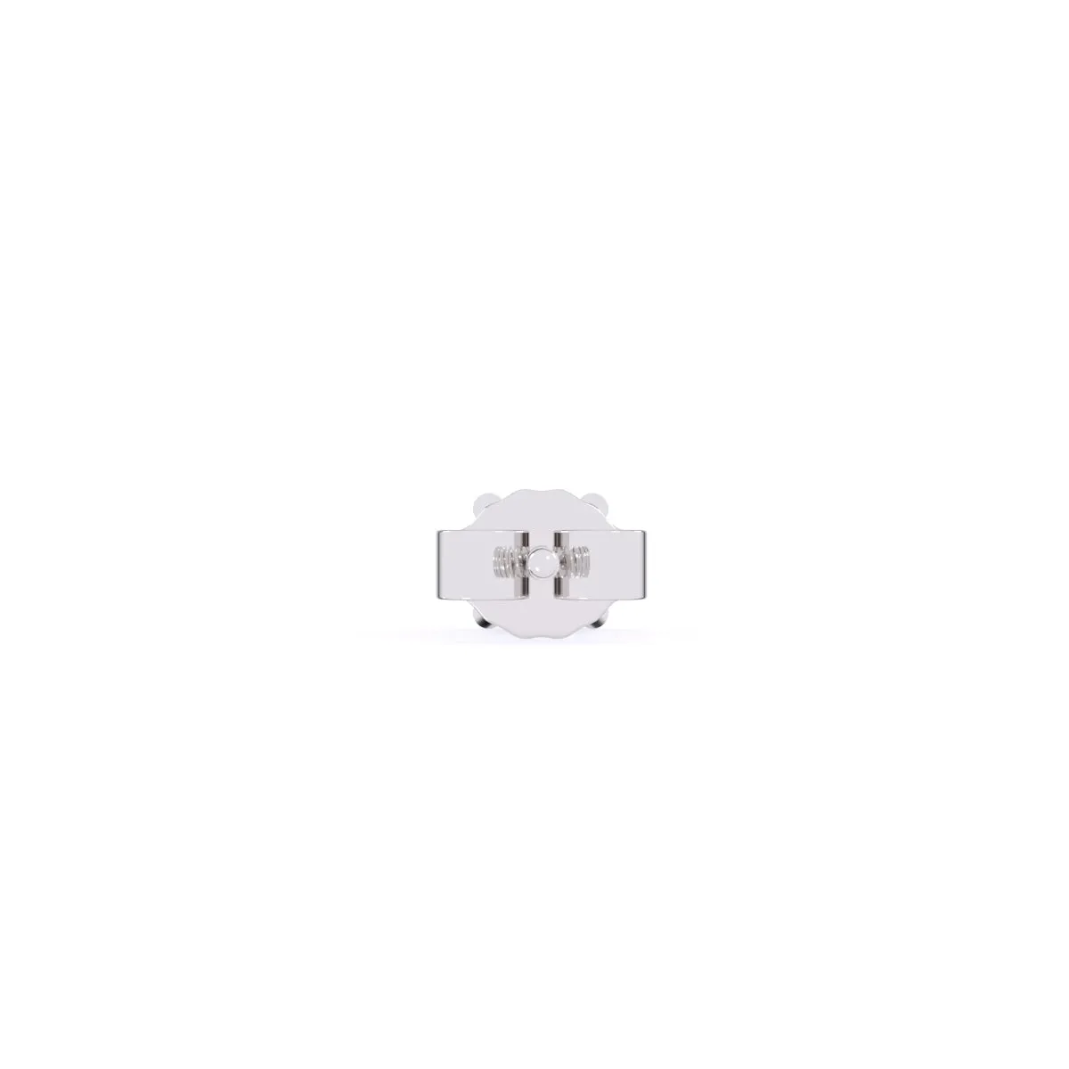 Minimalist Round Solitaire Diamond Stud Earrings