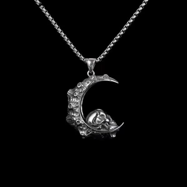Moon Skull Necklace