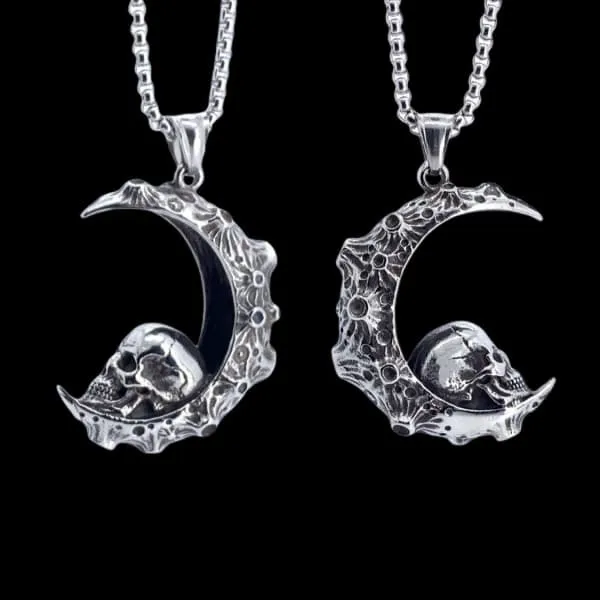 Moon Skull Necklace