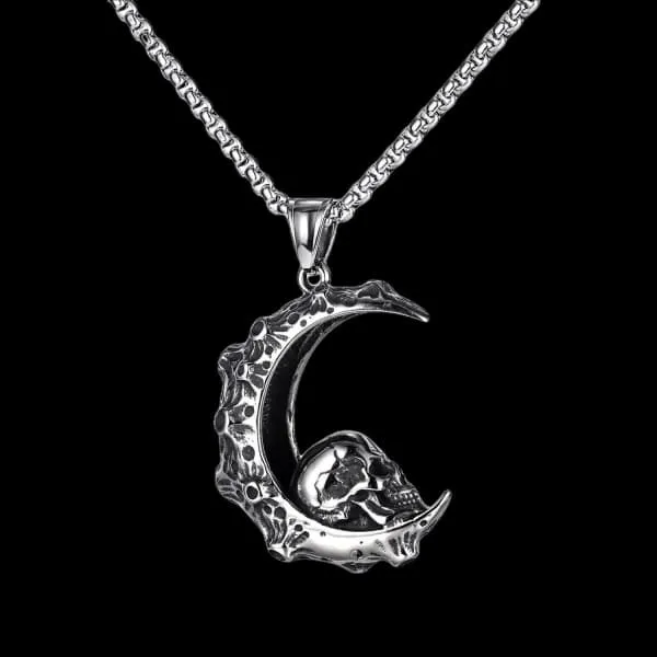 Moon Skull Necklace